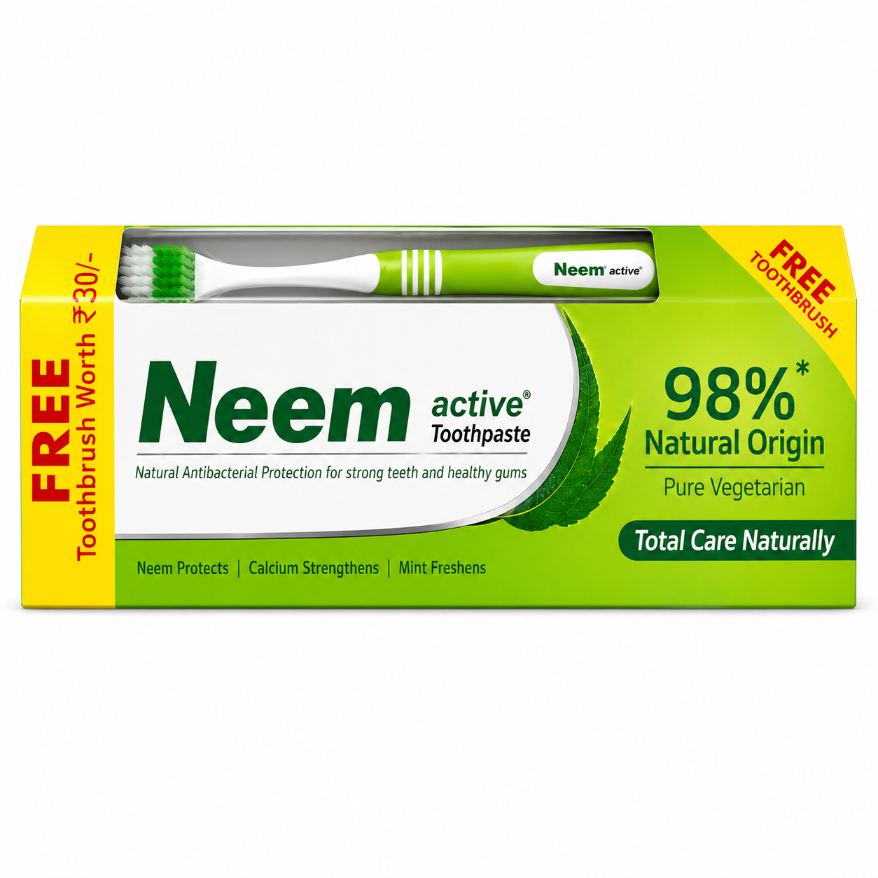 Neem Active Toothpaste 200g + FREE Toothbrush