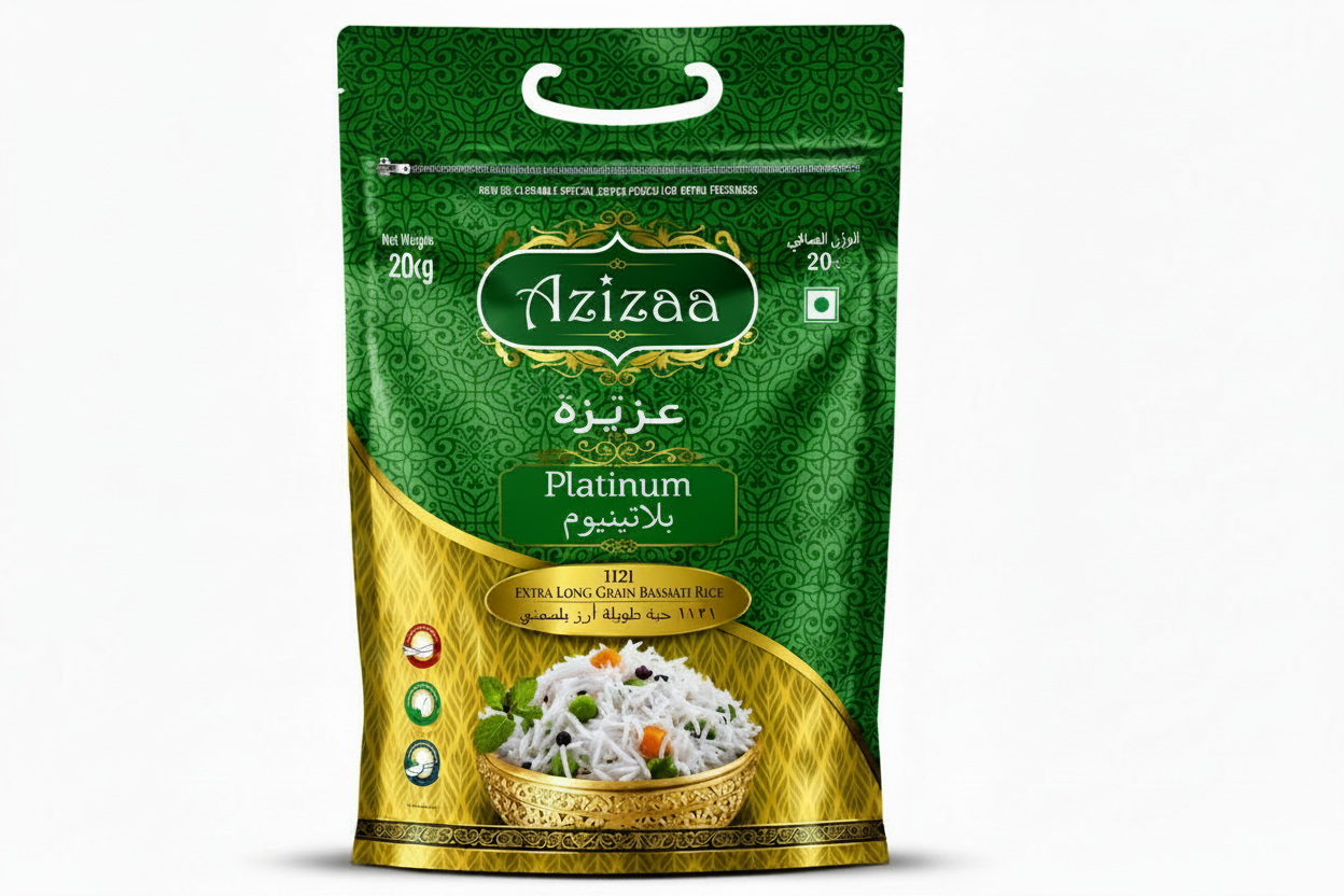 Azizaa Platinum 1121 Extra Long Grain basmati Rice 1kg