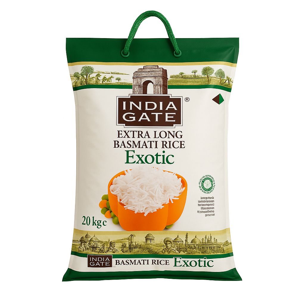 India Gate Extra long basmati Exotic 20kg