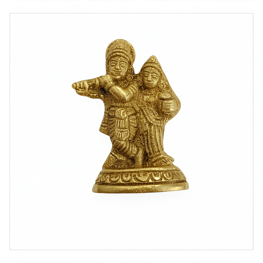 Radha-Krishna Brass Idol