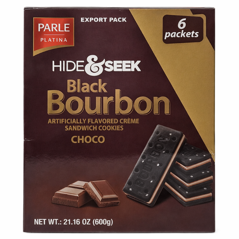 Parle Hide & Seek Black Bourbon Choco Biscuit 600g