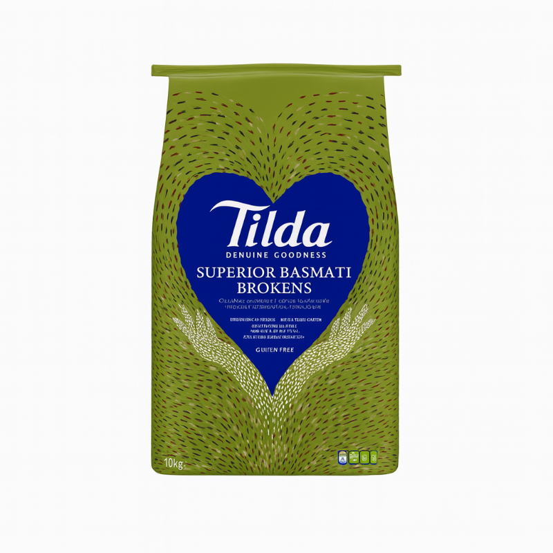 tilda broken basmati rice package agains a white backdrop as product thumbnail