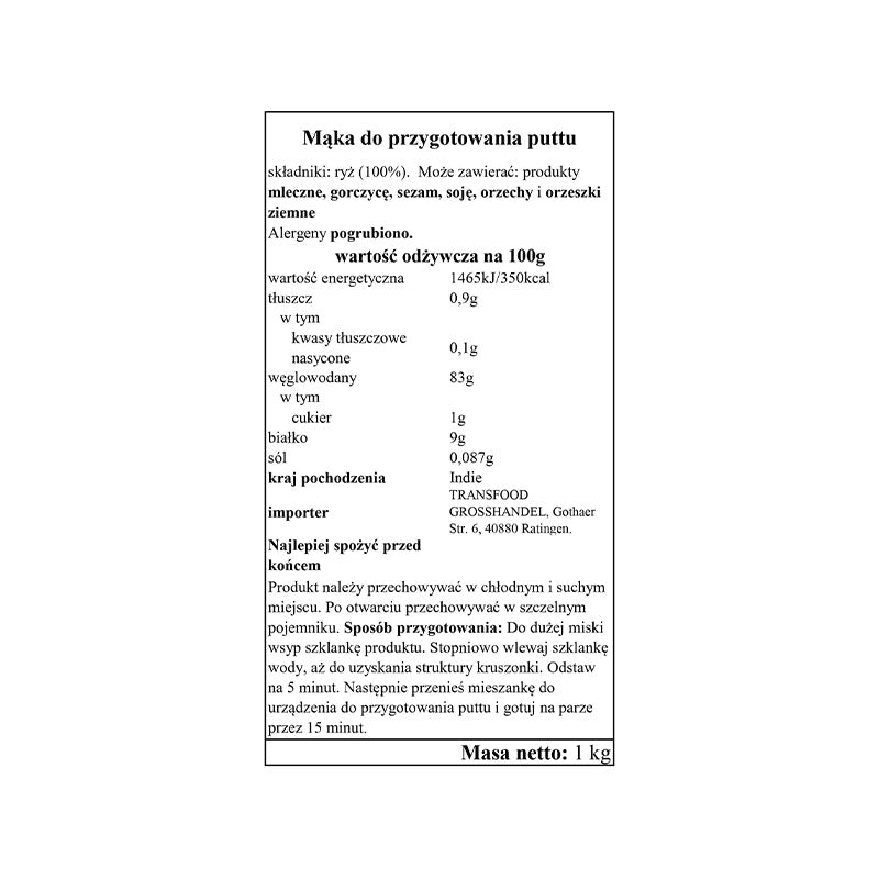 Annam Puttu Flour White 1kg