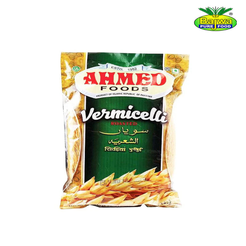 Packaged vermicelli by Ahmed Foods with brand logo on a white background