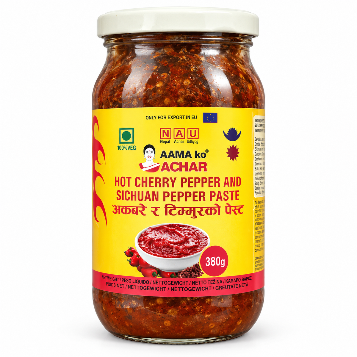 AAMO KO ACHAR Hot Cherry Pepper And Sichuan Pepper Paste 380g