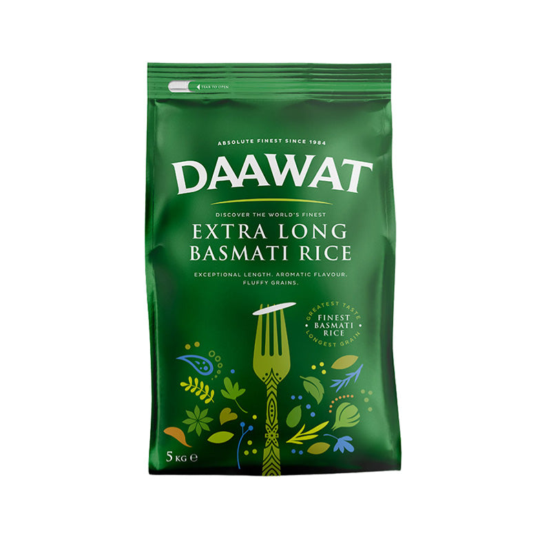 Daawat Extra Long Basmati Rice 5kg (green)