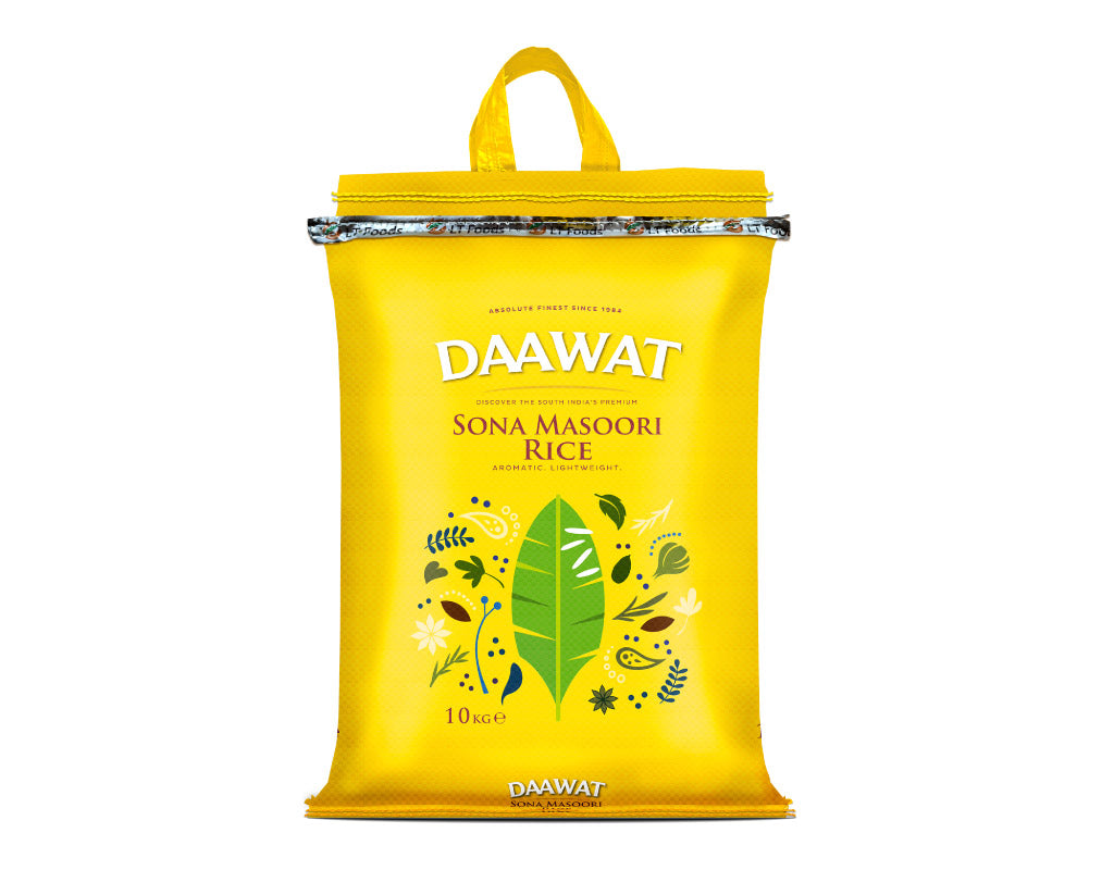 Daawat Sona Masoori rice 10kg.