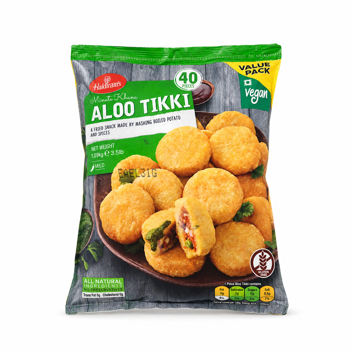 Haldiram Aloo Tikki (frozen) 1.6kg