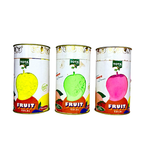 Tota herbal Fruit Gulal 450g ( Pink 150g , Green 150g , yellow 150g )