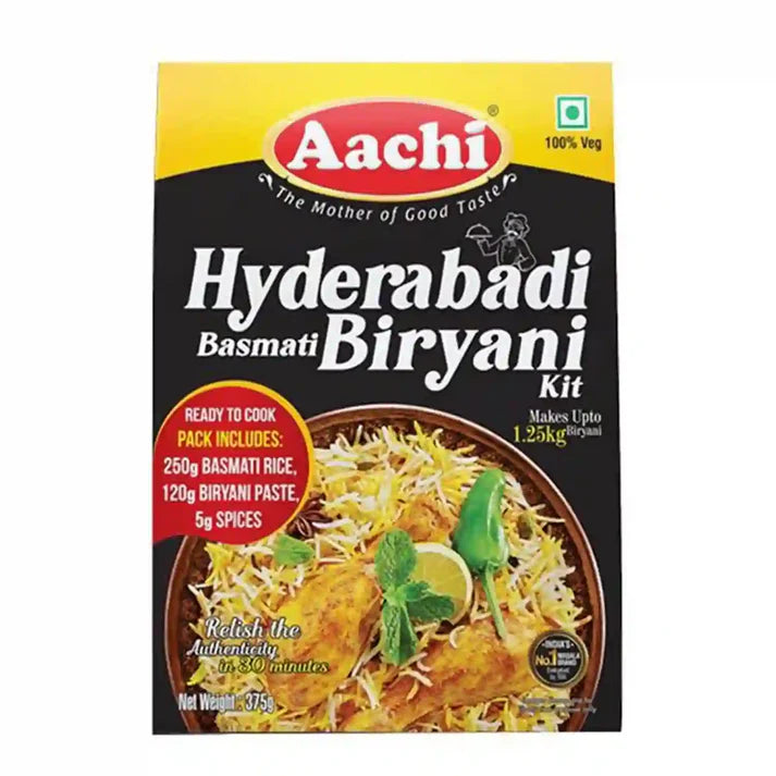 Aachi Hyderabadi Basmati Biryani Kit – 375g