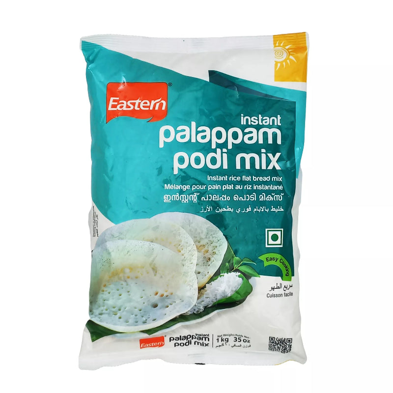 Packaging of Eastern instant palappam podi mix on a white background