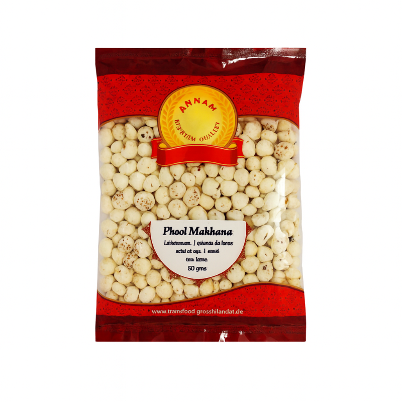 annam phool makhana 50gram package in a white backdrop thumbnail image