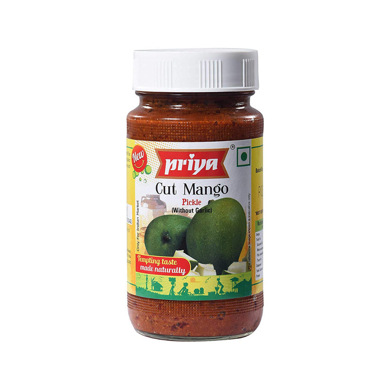 Priya Cut Mango Pickle 300g (without garlic)