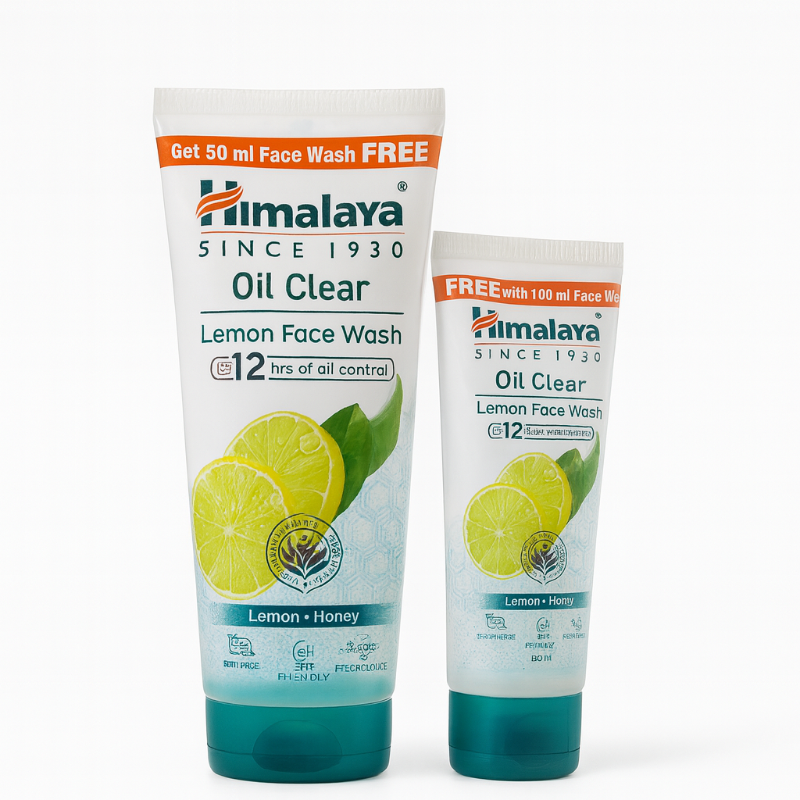 Himalaya Oil Clear Lemon Face Wash 100ml (+ 50ml face wash FREE)