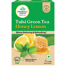 Organic India Tulsi Green Tea Honey Lemon 25 Bags