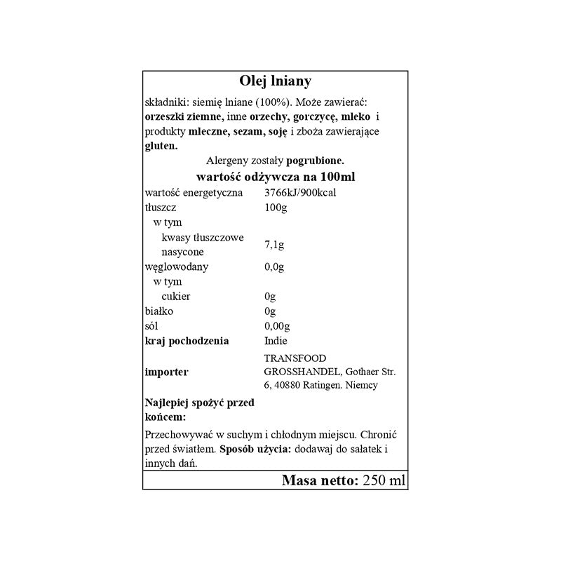 Annam Flaxseed Oil 250ml