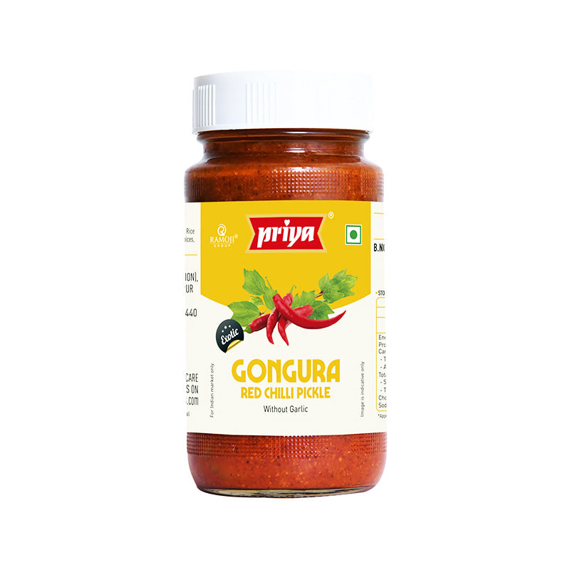 Priya Gongura Red Chilli Pickle 300g(without garlic)