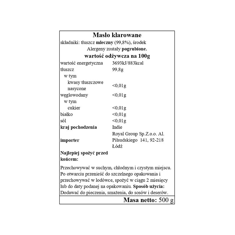 Gwaala Pure Butter Ghee 500g