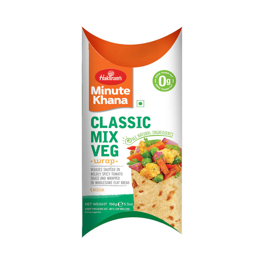 Haldiram's Classic Mix Veg Roll (Wrap) 156g