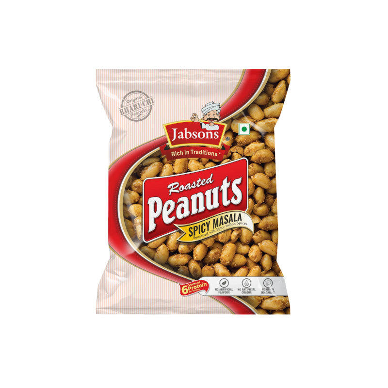 Jabsons Roasted Peanuts Spicy Masala 140g