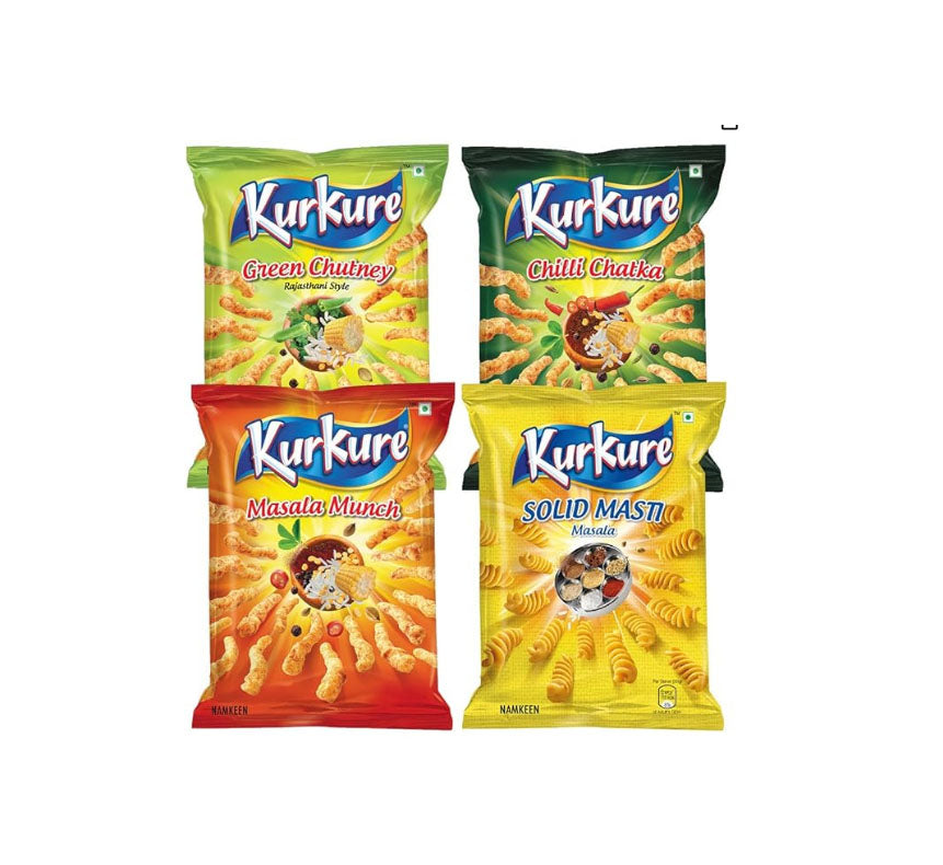 Kurkure Combo (Solid Masti +Chilli chatka +Green chutney + Masala Munch 1x4