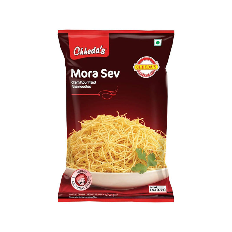 Chheda’s Mora Sev 170 g – Authentic Gujarati Crunchy Gram Flour Snack with Mild Spices