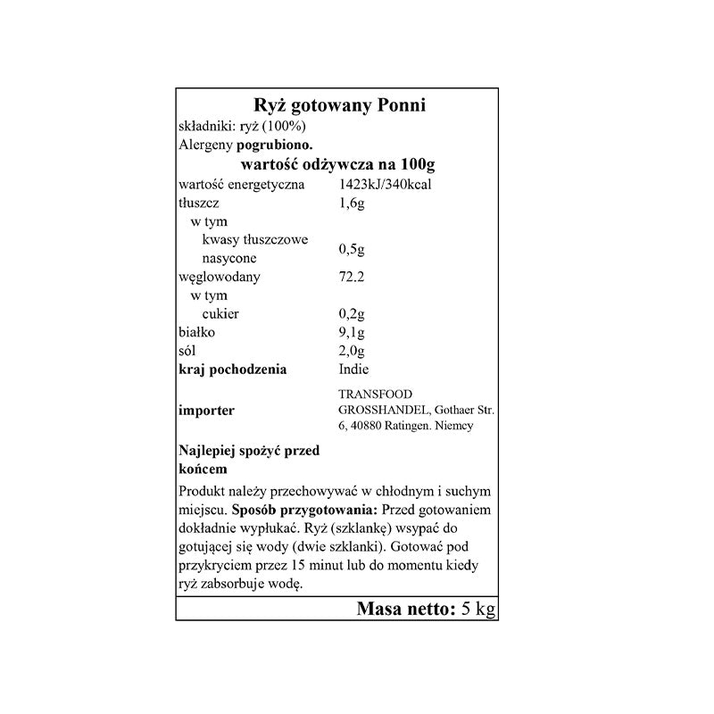 Annam Ponni Boiled Rice 5kg