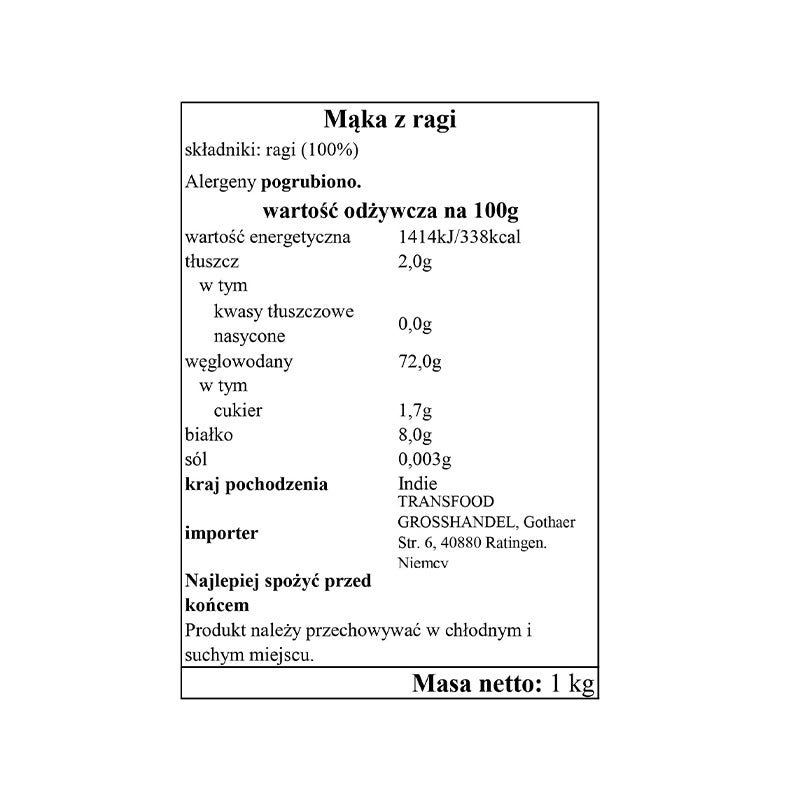 Annam Ragi (Kurakkan) Flour 1kg