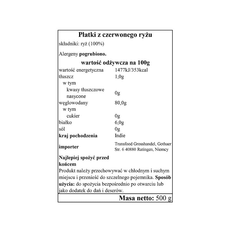 Annam Red Rice Flakes (Poha) 500g