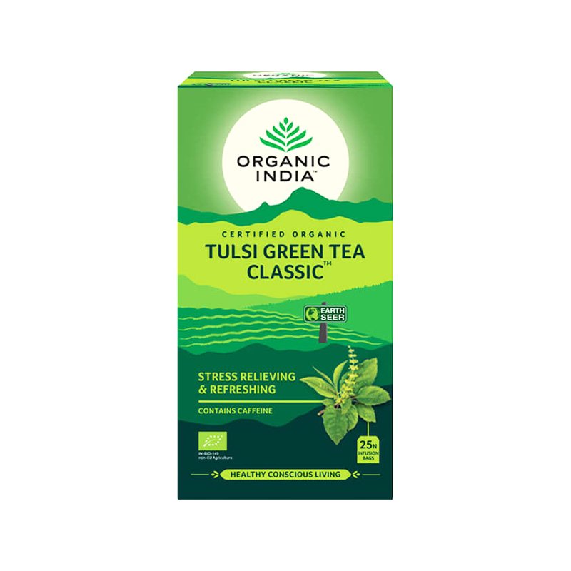 Organic India Tulsi Green Tea Classic 25 Tea Bags