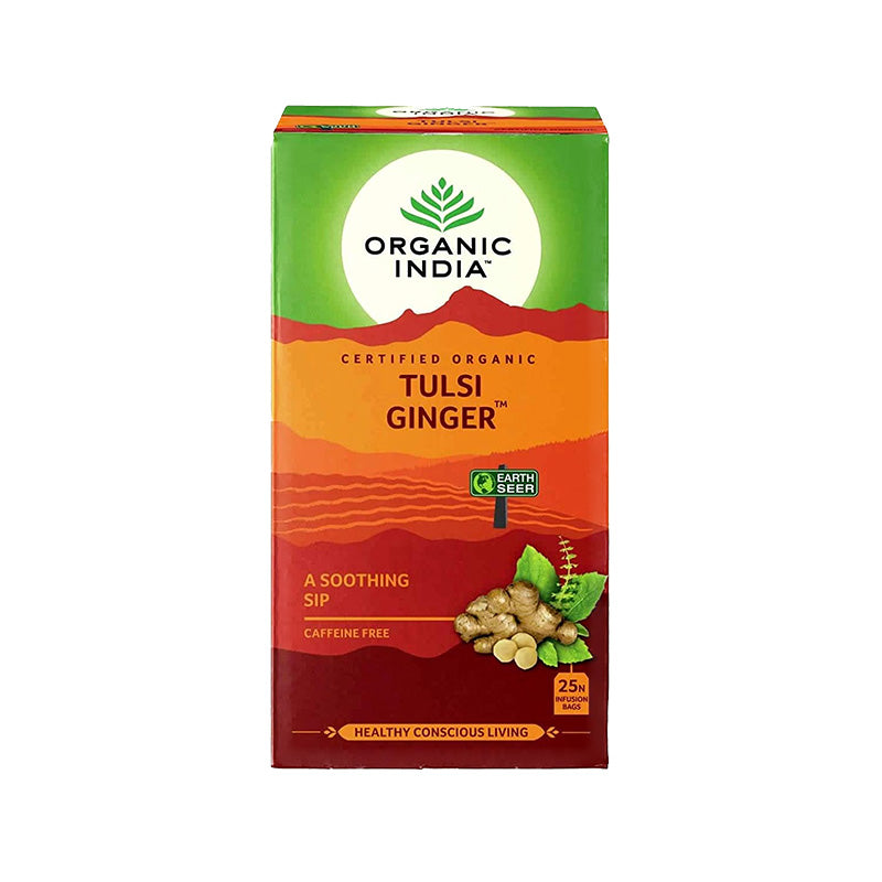 Organic India Tulsi Ginger Tea 25 Tea Bags