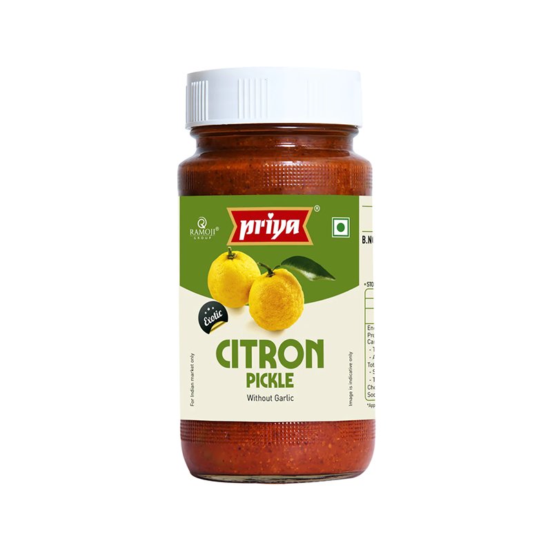 Priya Citron Pickle 300g (without garlic)