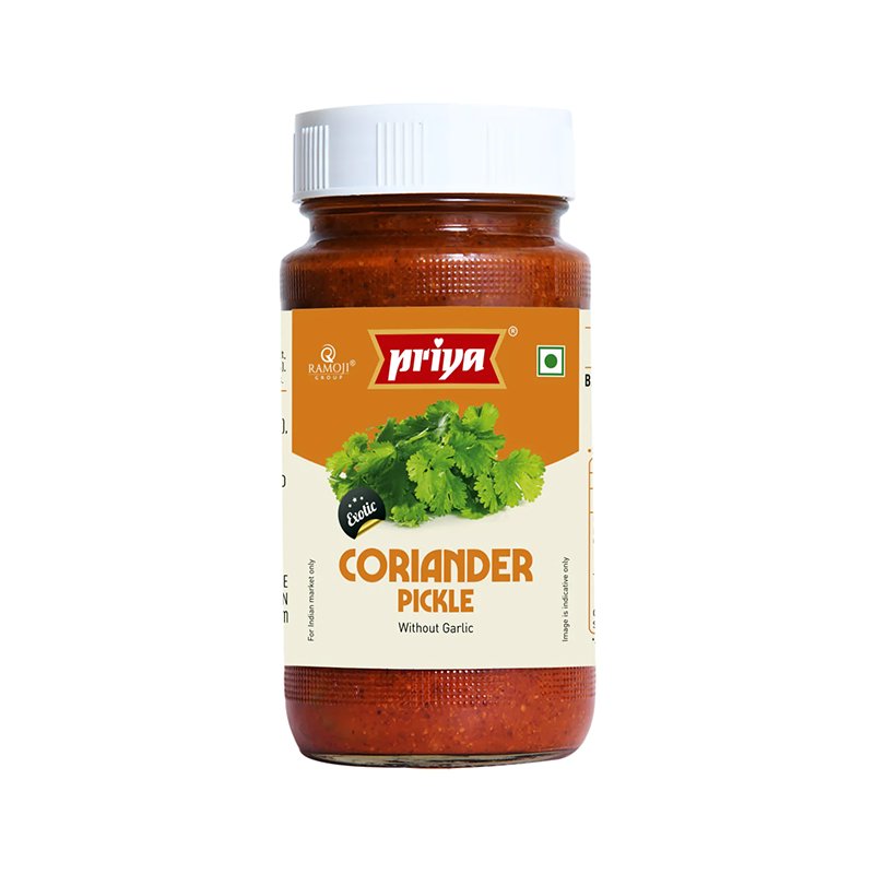 Priya Coriander Pickle 300g (without garlic)