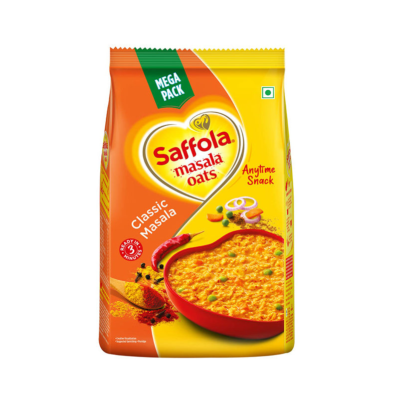 Saffola Classic Masala Instant Masala Oats 500g