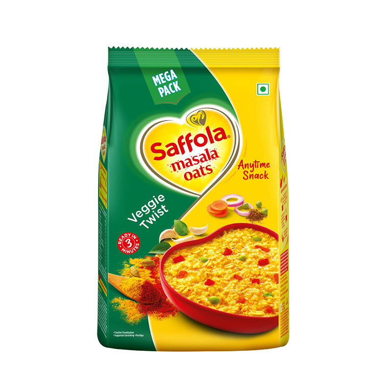 Saffola Veggie Twist Instant Masala Oats 500g
