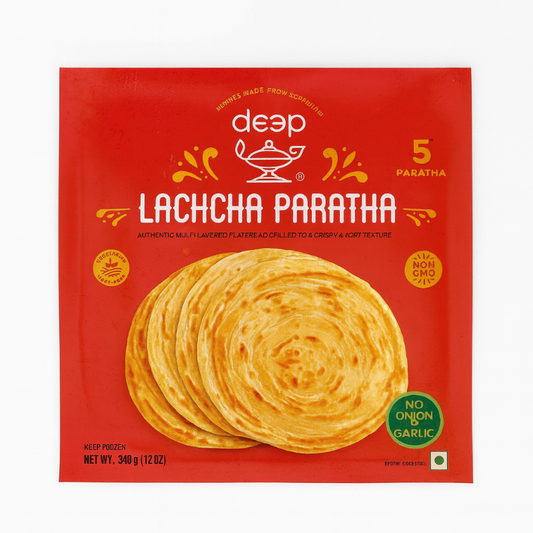Deep Lachcha Paratha product thumbnail red ack against white background