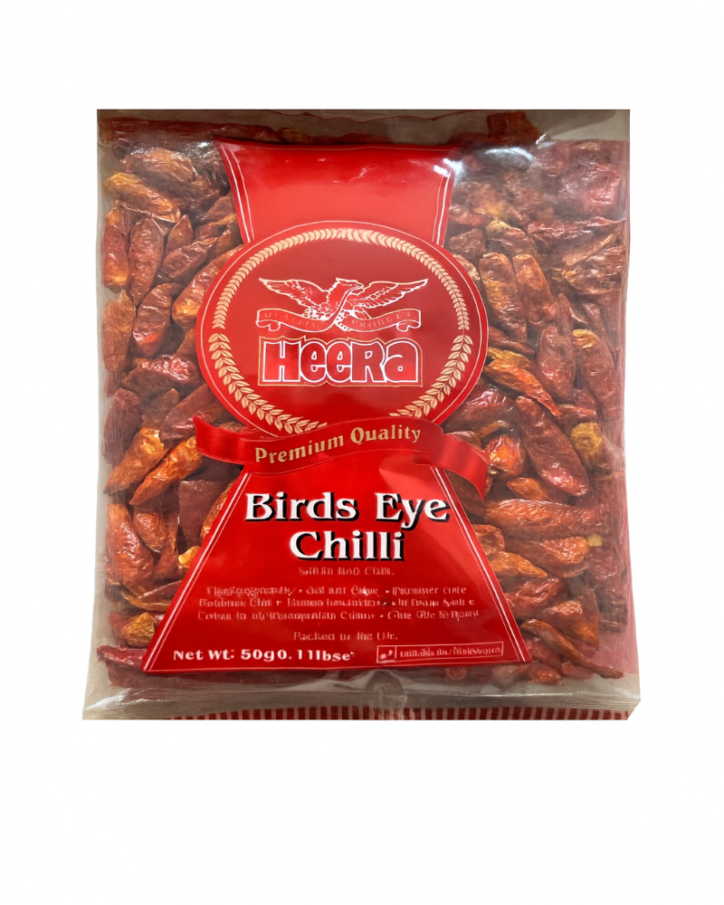 Packaged Birds Eye Chilli with Heera brand logo on a white background