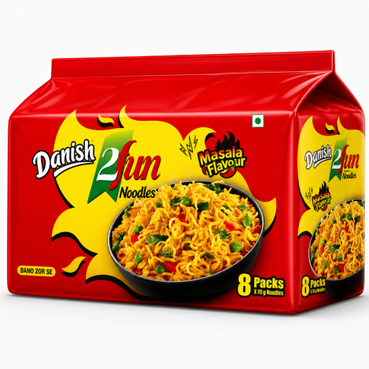 Danish Instant Chicken Noodles (8 pack) 496g