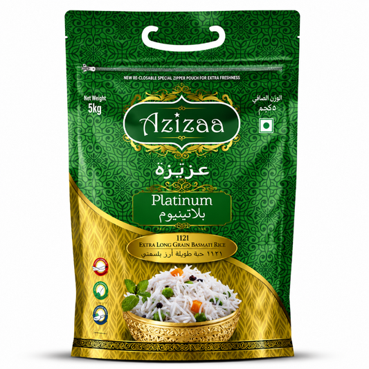 Azizaa Platinum 1121 Extra Long Grain basmati Rice 5kg