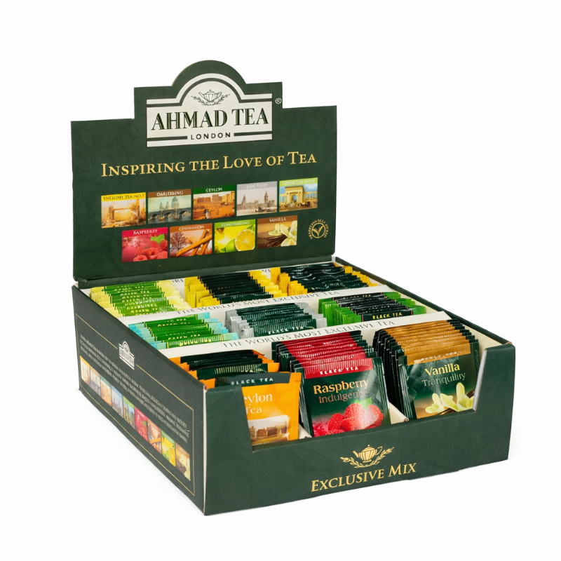 Ahmad tea Exclusive Mix pack against white background