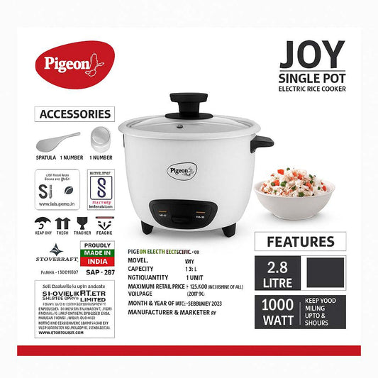 Pigeon Joy Electric Rice Cooker 2,8L