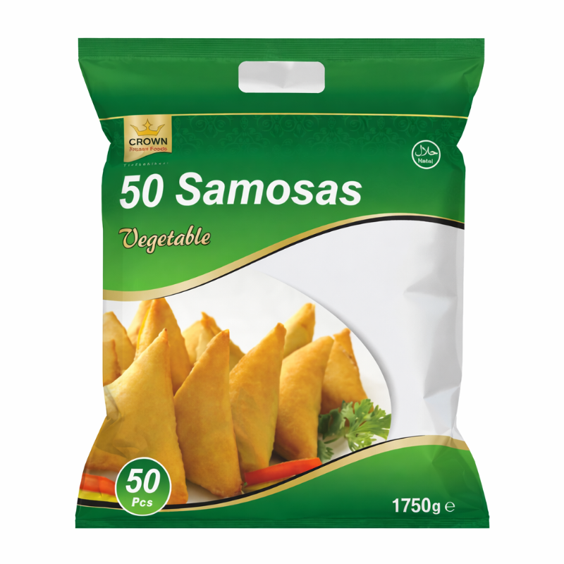 Crown Frozen Vegetable Samosas (50pcs) 1.75kg