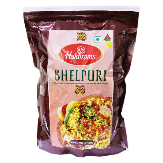 Haldiram's Bhelpuri packaging on a white background