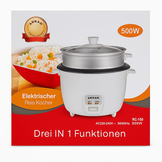 Annam Electric Rice Cooker 500W (1.5 Ltr)