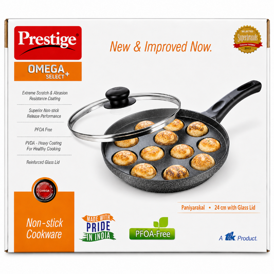 Prestige Paniyarakkal 24cm + Glass Lid