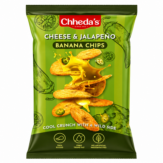 Chheda's Cheese and Jalapeno Banana Chips 90g