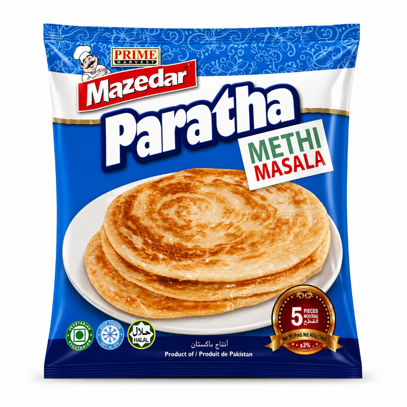 Mazedar Frozen Methi Masala Paratha (5pcs) 400g