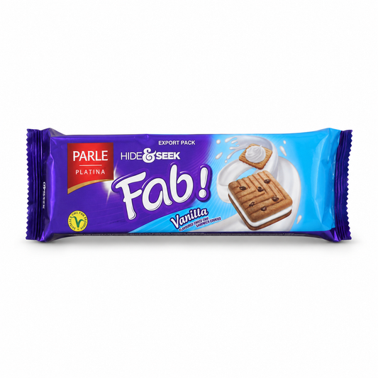 Parle Hide &amp; Seek Fab Vanilla Biscuits 82g