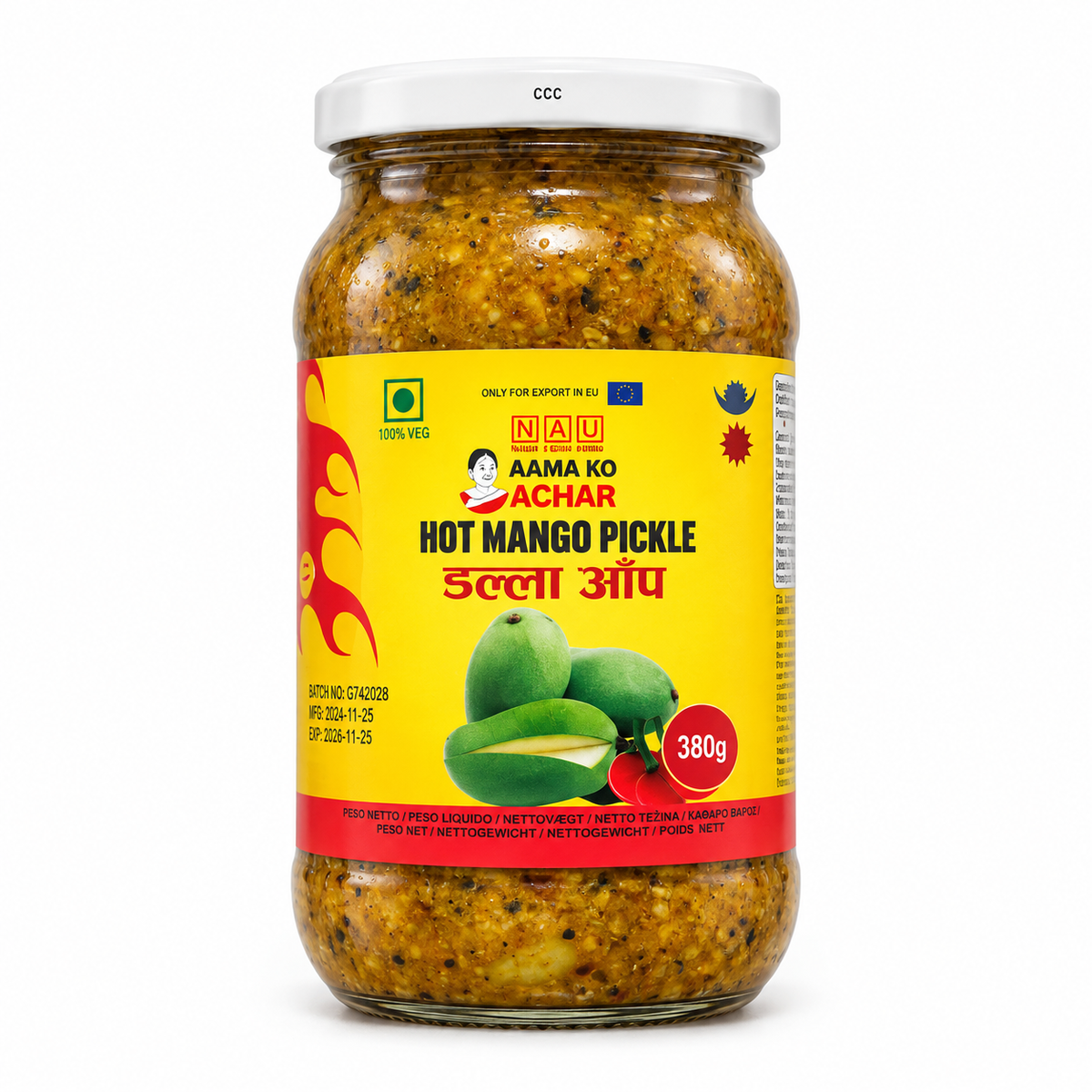AAMA KO AACHAR Hot Mango Pickle 380g