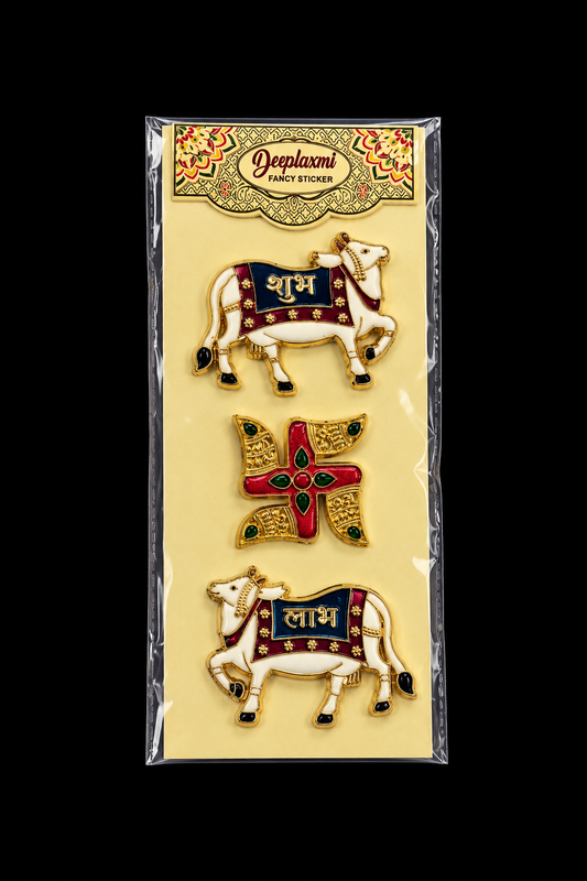 Diwali Sticker Combo - Shubh Labh and Swastik
